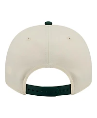 New Era Men's Cream Oakland Athletics Throwback Tri-Hit A-Frame 9FIFTY Adjustable Hat