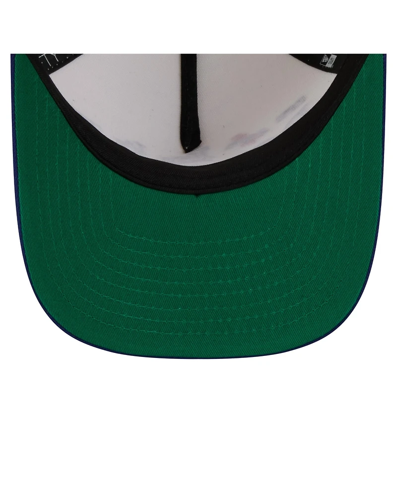 New Era Men's Cream Los Angeles Dodgers Throwback Tri-Hit A-Frame 9FIFTY Adjustable Hat