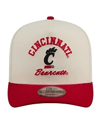 New Era Men's Cream/Red Cincinnati Bearcats Two-Tone Arched 9FIFTY Snapback Hat