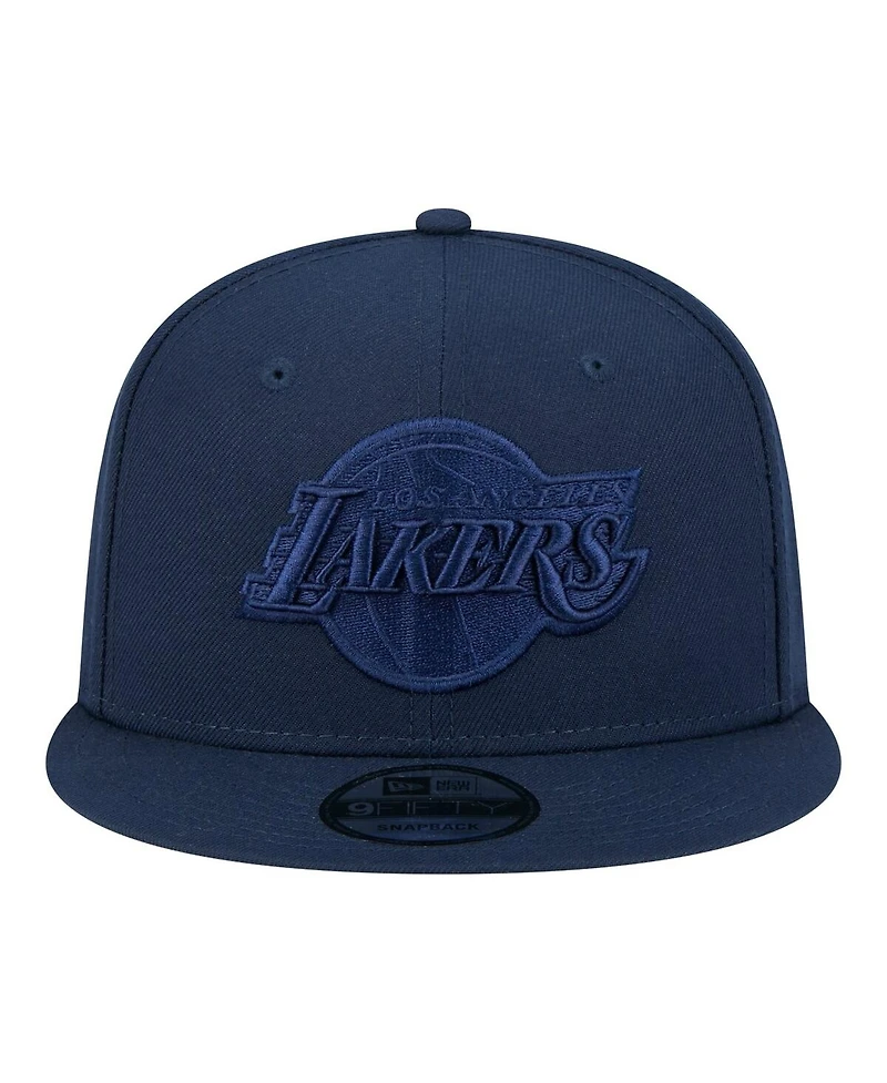 New Era Men's Navy Los Angeles Lakers Tonal Color Pack 9FIFTY Snapback Hat