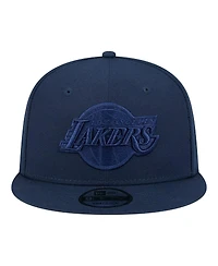 New Era Men's Navy Los Angeles Lakers Tonal Color Pack 9FIFTY Snapback Hat