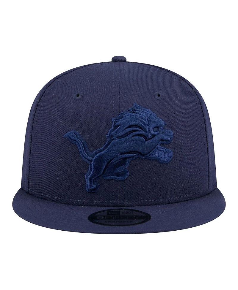 New Era Men's Navy Detroit Lions Colorpack 9FIFTY Snapback Hat