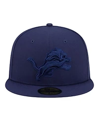 New Era Men's Navy Detroit Lions Color Pack 59FIFTY Fitted Hat