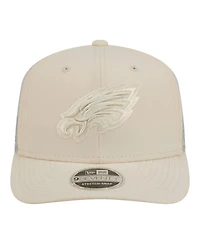 New Era Men's Cream Philadelphia Eagles Color Pack 9SEVENTY Adjustable Hat