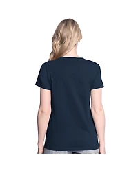 G-iii 4Her by Carl Banks Women's Navy/Heather Gray Milwaukee Brewers Short-Sleeve and Long-Sleeve T-Shirt Combo Pack