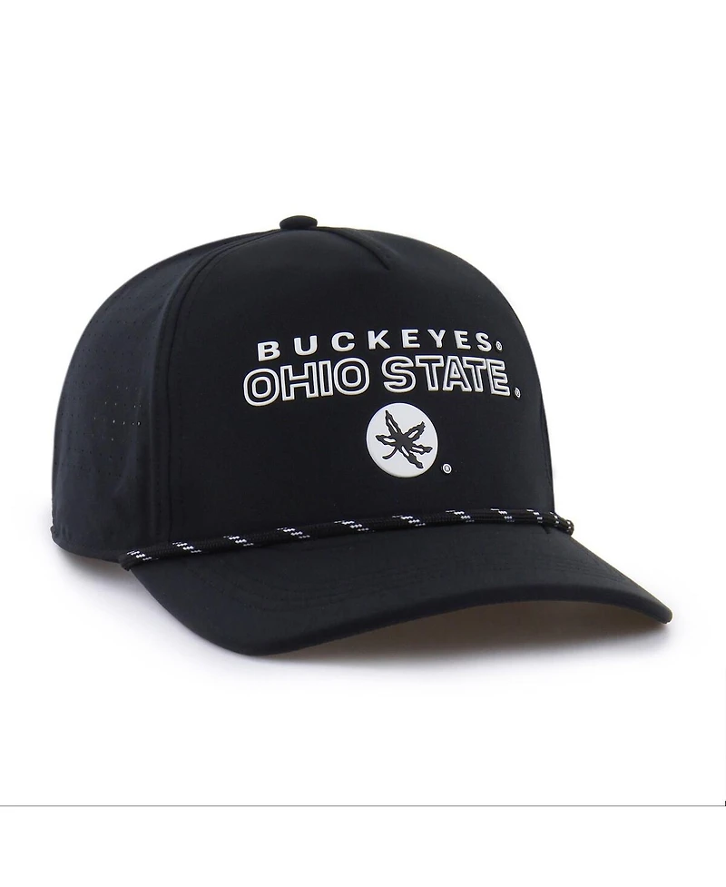 '47 Brand Men's Black Ohio State Buckeyes Forward Vent Hitch Rope Adjustable Hat