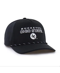 '47 Brand Men's Black Ohio State Buckeyes Forward Vent Hitch Rope Adjustable Hat