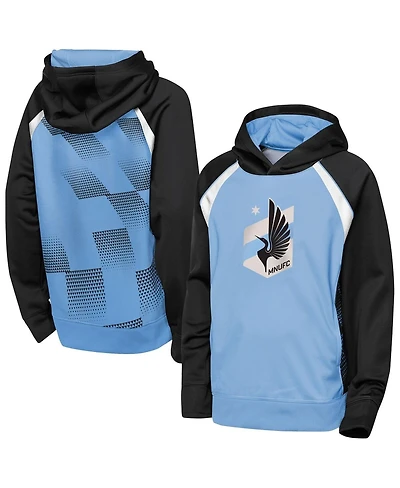 Outerstuff Big Boys and Girls Light Blue Minnesota United Fc Striker Fleece Hoodie