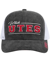 Colosseum Men's and Women's Gray Utah Utes Billy 2400 Adjustable Trucker Hat