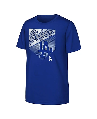 Outerstuff Big Boys and Girls Royal Los Angeles Dodgers Prime Plate T-Shirt