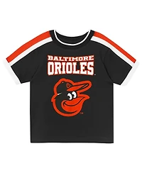 Outerstuff Toddler 2-Piece Black Baltimore Orioles Ground Ball T-Shirt and Shorts Set