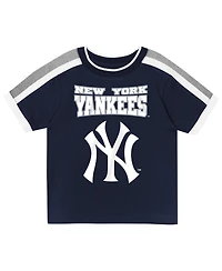 Outerstuff Toddler 2-Piece Navy New York Yankees Ground Ball T-Shirt and Shorts Set