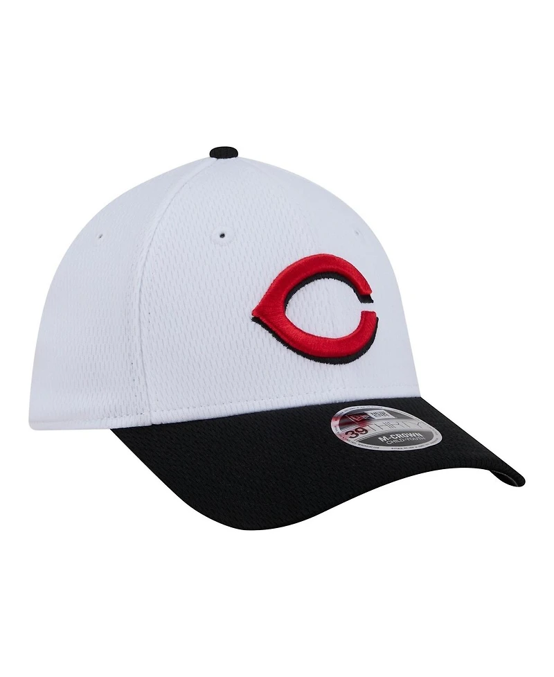 New Era Toddler White Cincinnati Reds Baseball 39THIRTY M-Crown Adjustable Hat