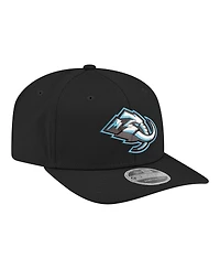 New Era Men's Black Utah Mammoth 9SEVENTY Stretch-Snap Adjustable Hat