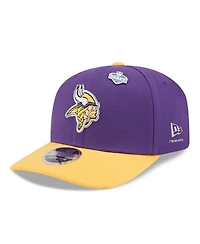 New Era Men's Purple/Gold Minnesota Vikings 2026 Nfl Draft 9SEVENTY Adjustable Hat