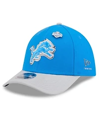 New Era Men's Blue/Silver Detroit Lions 2026 Nfl Draft 39THIRTY M-Crown Flex Hat