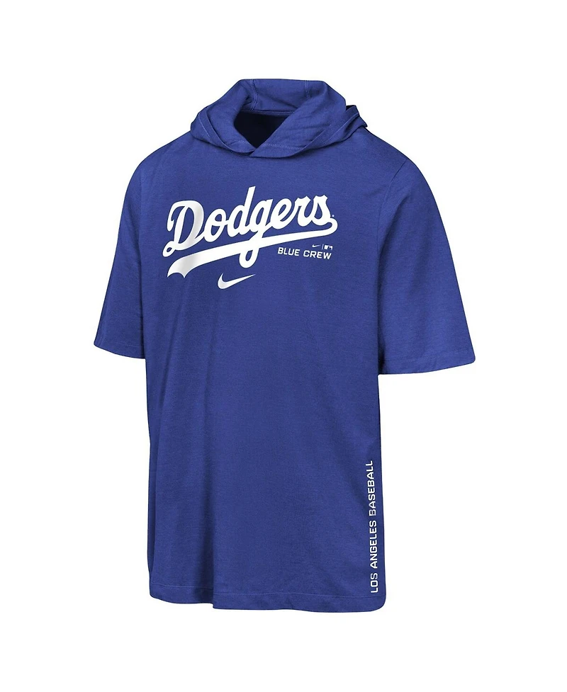 Nike Big Boys and Girls Royal Los Angeles Dodgers Dri-fit Hooded T-Shirt