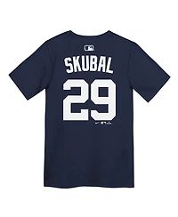 Nike Preschool Tarik Skubal Navy Detroit Tigers Name and Number T-Shirt