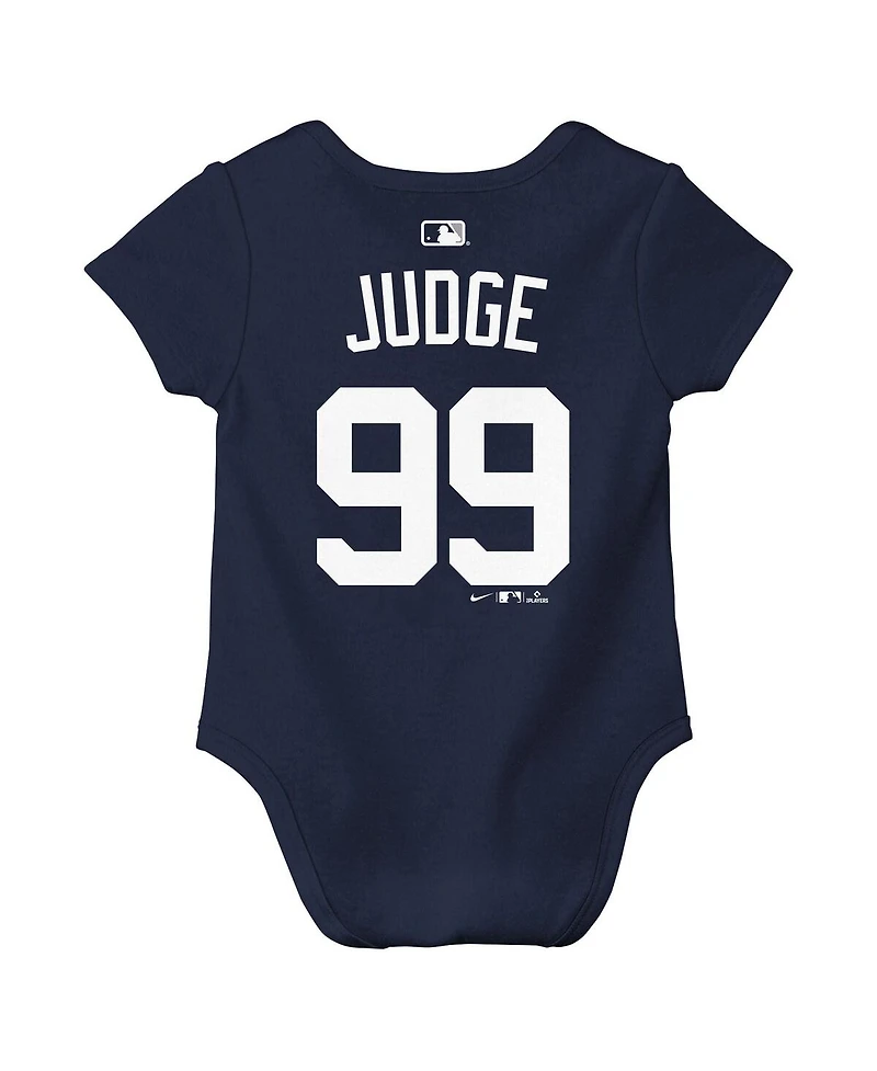 Nike Baby Boys and Girls Aaron Judge Navy New York Yankees Name Number Bodysuit