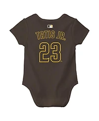 Nike Baby Boys and Girls Fernando Tatis Jr. Brown San Diego Padres Name Number Bodysuit