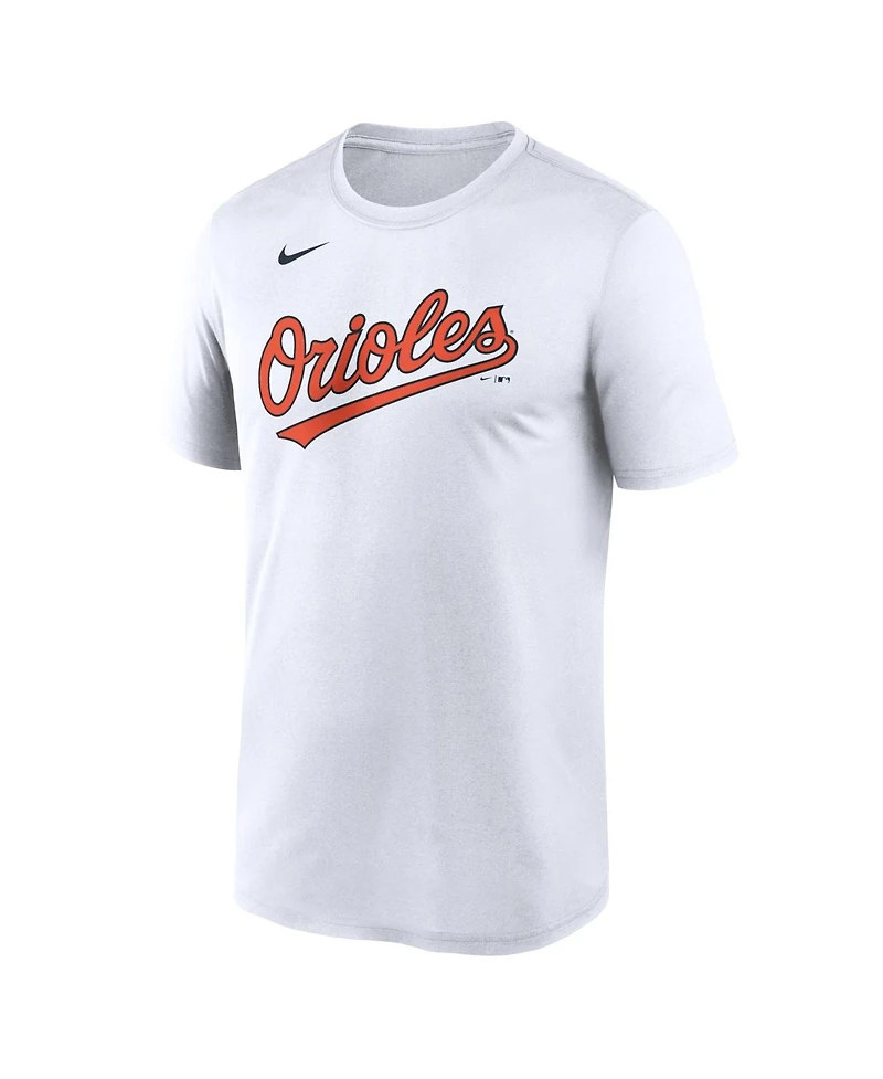 Nike Men's White Baltimore Orioles New Legend Wordmark Dri-fit T-Shirt
