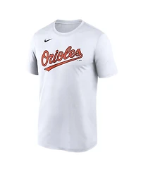 Nike Men's White Baltimore Orioles New Legend Wordmark Dri-fit T-Shirt