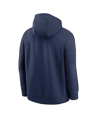 Nike Men's Navy Atlanta Braves Dri-Fit Club Hoodie