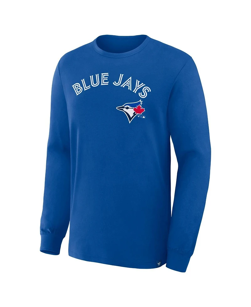 Fanatics Men's Royal Toronto Blue Jays Lock-Up Legacy Long Sleeve T-Shirt