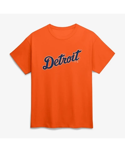Logo Athletic Men's Orange Detroit Tigers Wordmark T-Shirt
