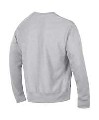 Champion Men's Heather Gray New York Jets Reverse Weave Fleece Pullover Sweatshirt