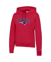 Champion Women's Red New England Patriots Powerblend Hoodie
