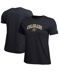 Champion Women's Black Colorado Buffaloes Arched Over Logo T-Shirt