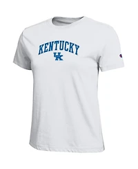 Champion Women's White Kentucky Wildcats Arched Over Logo T-Shirt