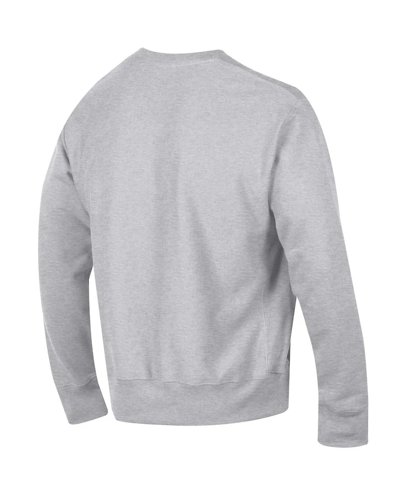 Champion Men's Gray Wisconsin Badgers Reverse Weave Fleece Sweatshirt