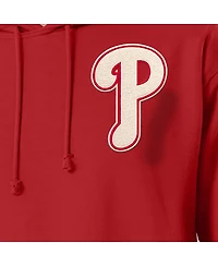 Champion Men's Red Philadelphia Phillies Reverse Weave Chenille Hoodie