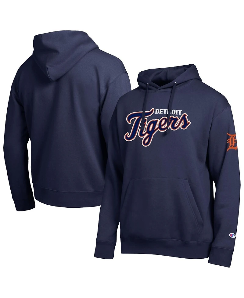 Champion Men's Navy Detroit Tigers All Star Wordmark Hoodie