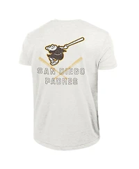 Champion Men's Heather White San Diego Padres Tri-Blend T-Shirt