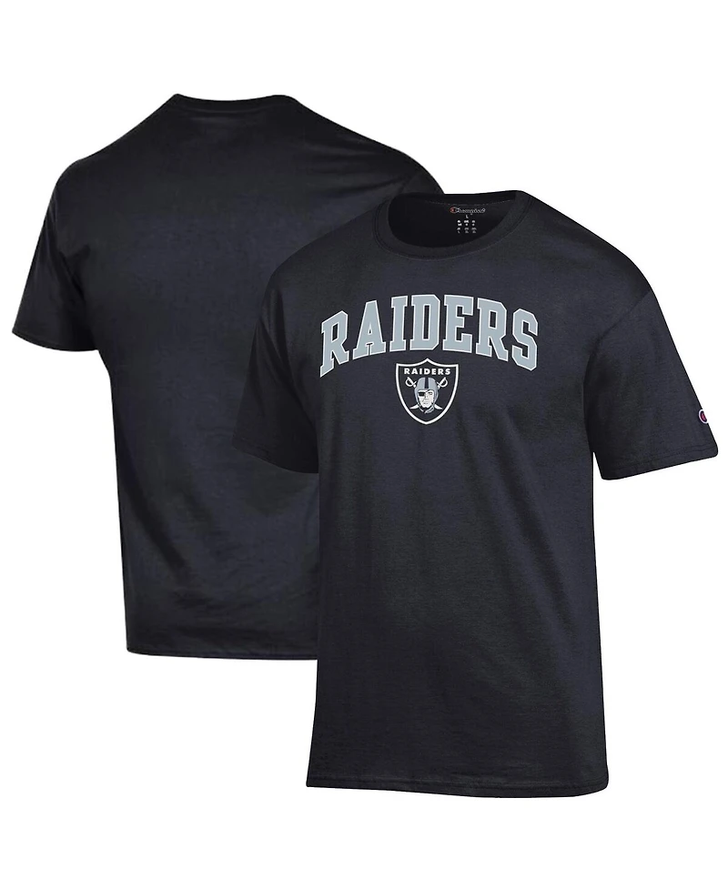 Champion Men's Black Las Vegas Raiders Arch Over Logo T-Shirt