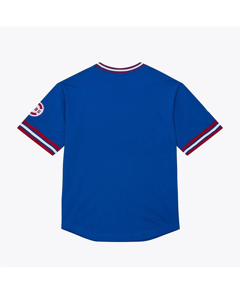 Mitchell & Ness Men's Royal Chicago Cubs Wild Pitch Ringer T-Shirt