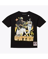 Mitchell & Ness Men's Tony Gwynn Black San Diego Padres Legendary Collage Player T-Shirt