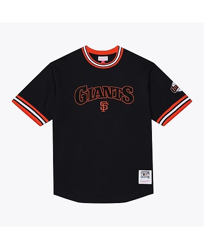 Mitchell & Ness Men's Black San Francisco Giants Wild Pitch Ringer T-Shirt