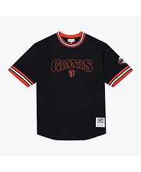 Mitchell & Ness Men's Black San Francisco Giants Wild Pitch Ringer T-Shirt