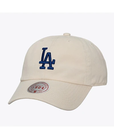 Mitchell & Ness Men's and Women's Cream Los Angeles Dodgers Off-Season 1904 Strapback Adjustable Hat