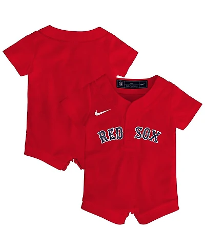 Nike Baby Boys and Girls Red Boston Sox Alternate Replica Romper Jersey
