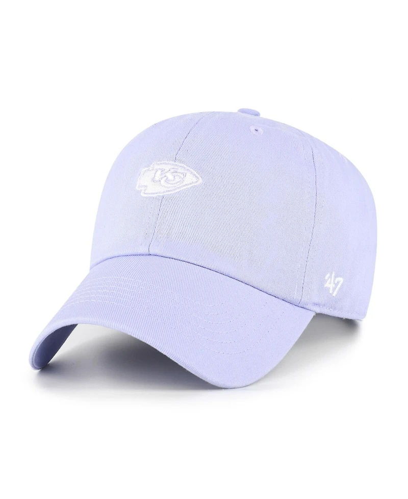 '47 Brand Women's Purple Kansas City Chiefs Base Runner Ballpark Clean Up Adjustable Hat