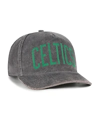 '47 Brand Men's Charcoal Boston Celtics Reclaim Snow Wash Corduroy Adjustable Hitch Hat