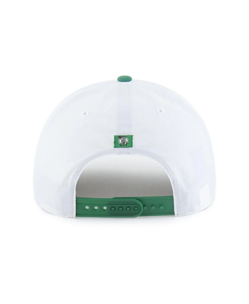 '47 Brand Men's White Boston Celtics Brrr° Condor Two-Tone Hitch Rope Adjustable Hat