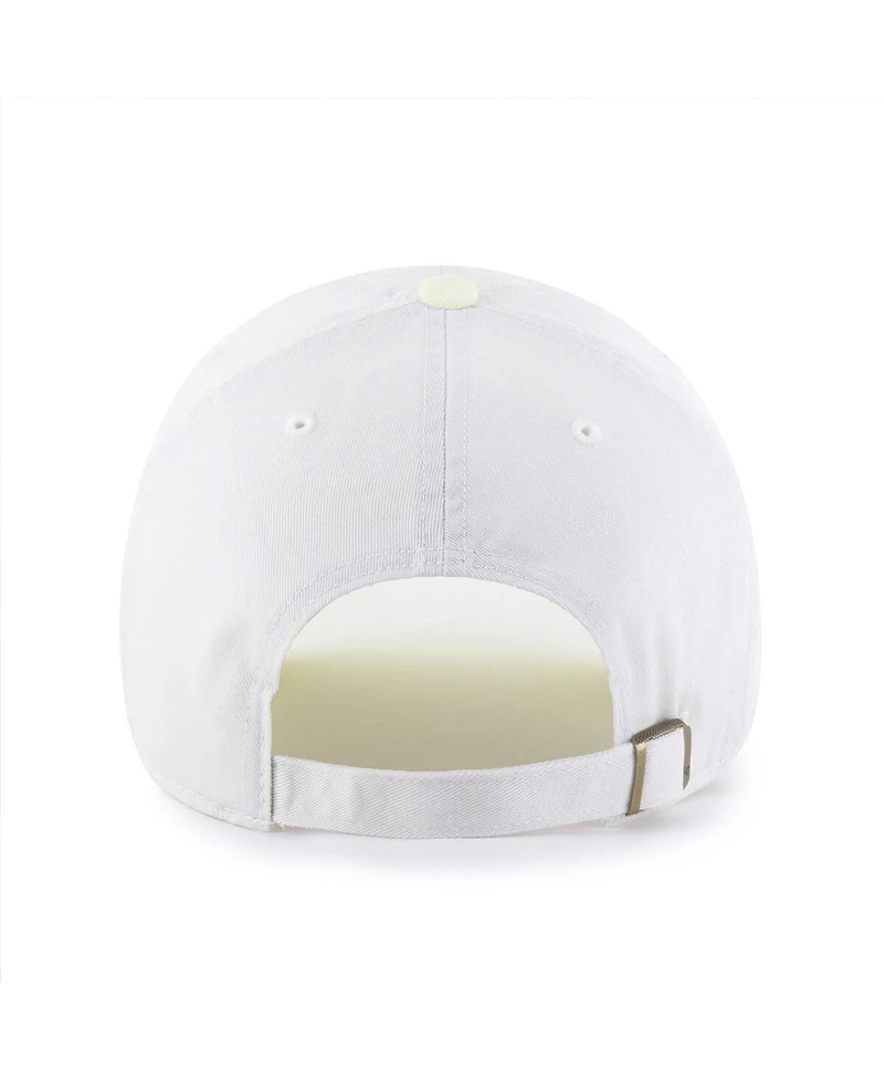 '47 Brand Women's White/Yellow Cincinnati Reds Gelato Two-Tone Clean Up Adjustable Hat