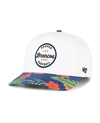 '47 Brand Men's White/Navy Denver Broncos Beach Side Hitch Adjustable Hat