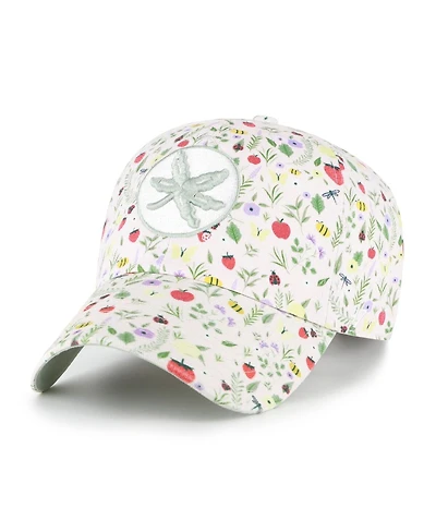 '47 Brand Women's Light Pink Ohio State Buckeyes Posey Clean Up Adjustable Hat